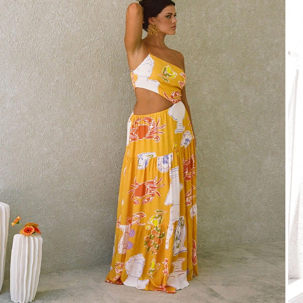Sabo Skirt Aliza Dress in Ciao Yellow
